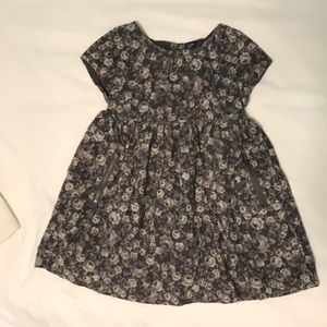 Baby Gap corduroy floral dress 3 years